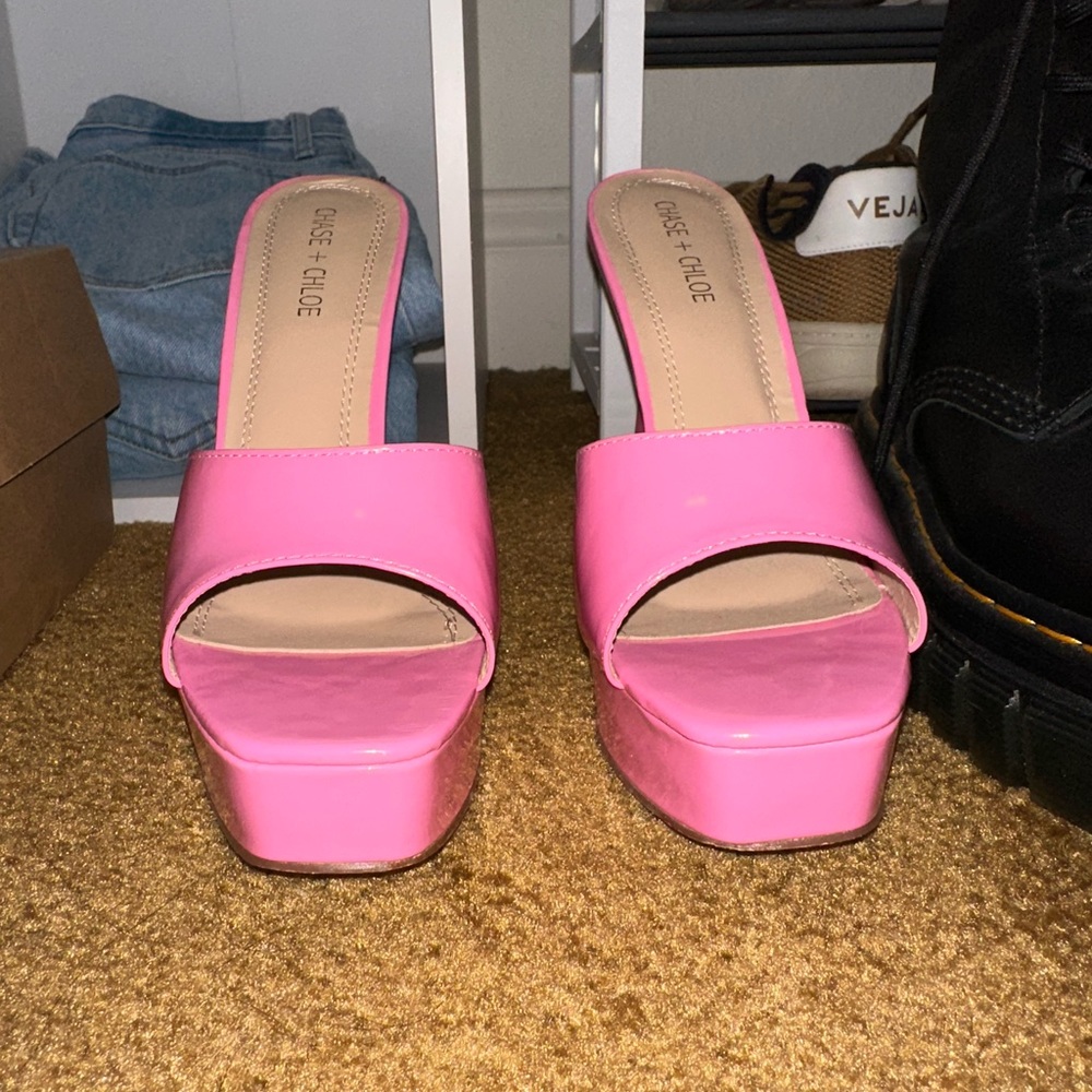 Pink high heels